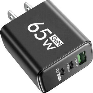 65W USB GaN Charger Type‎ C Fast Charge Wall Charger Phone Power Adapter …
